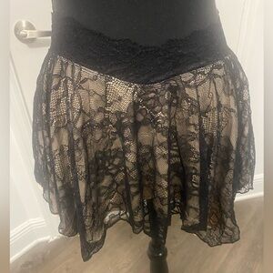 NWT Dolls Kill / Widow Stop Me Handkerchief Mini Skirt